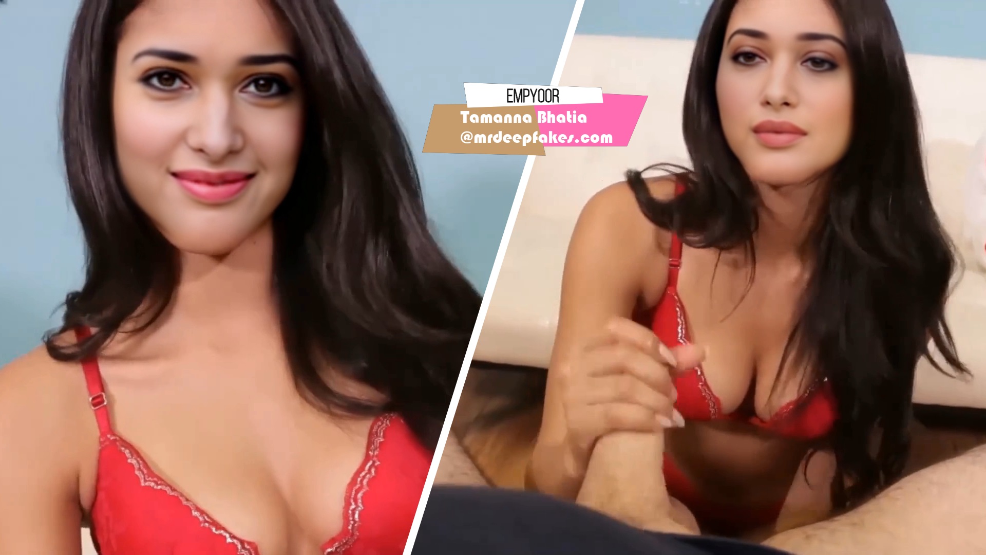 Tamannabhatiaxx - Tamanna Bhatia Handjob DeepFake Porn Video - MrDeepFakes